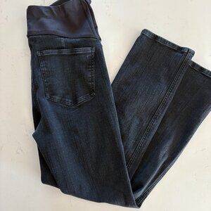 POSHGLAM Women's Maternity Boyfriend Jeans Over Belly Stretch Comfy, Maternity M